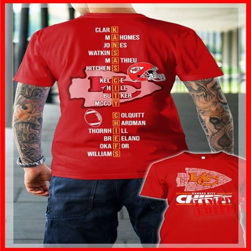 Kansas City Chiefs Clark Mahomes Jones Beautiful Imagine Art Print Sticker Logo Of Kansas City Chiefs Rugby Team And Hat And Rugby Ball Red Men And Women T Shirt S-5Xl