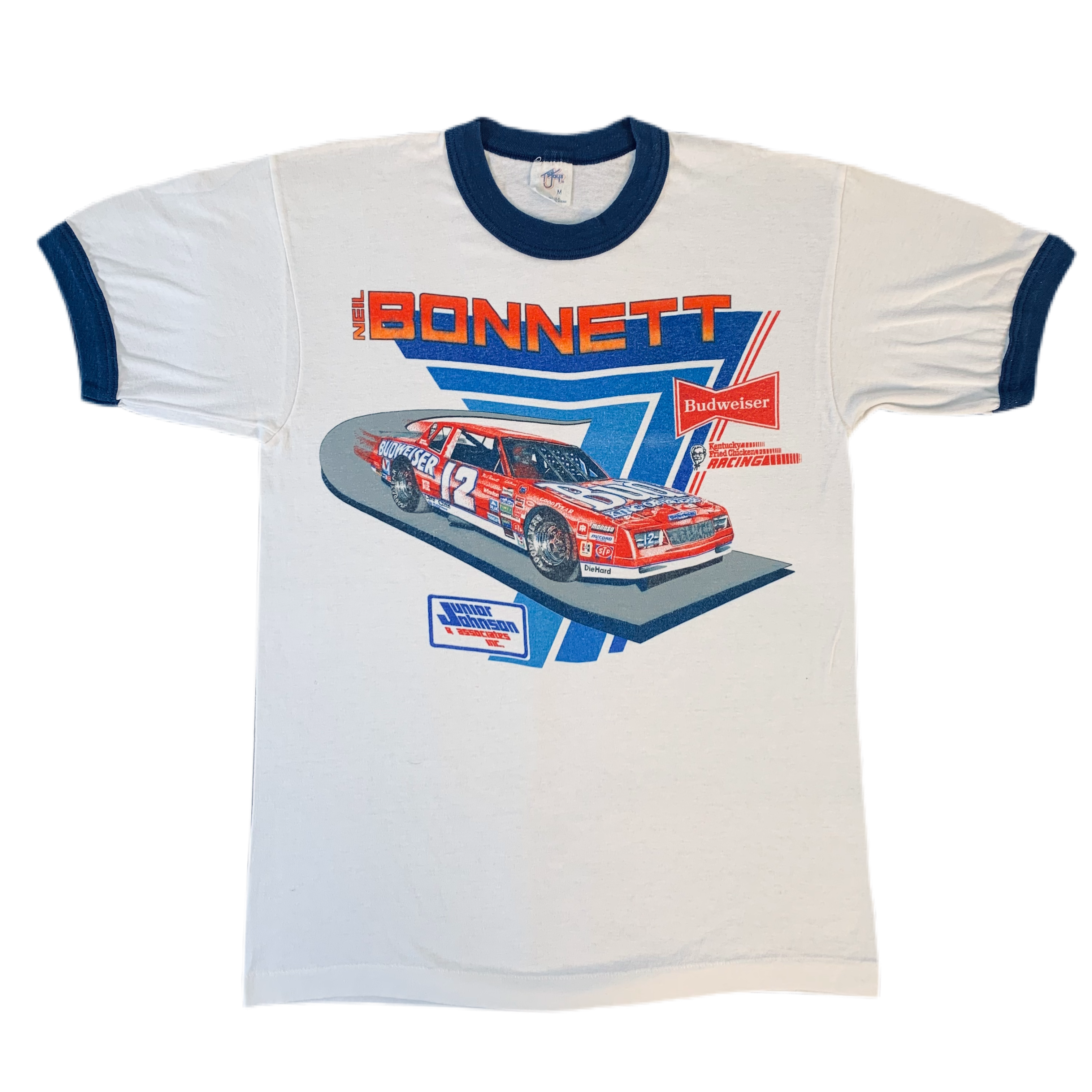 Vintage Nascar Neil Bonnett “Budweiser” Ringer Shirt