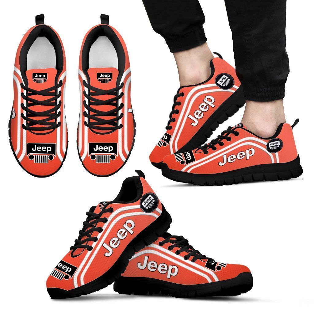 3D Printed Jeep Nth Sneakers Ver 2 For Men & Women (Orange)