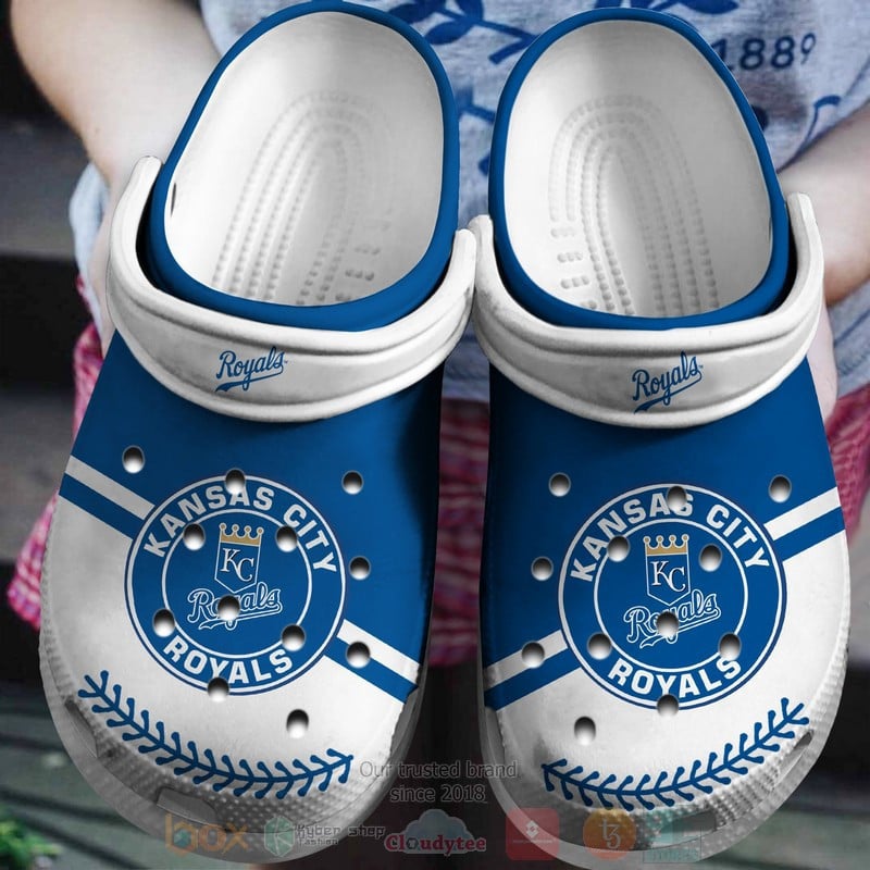 Kansas City Royals Blue-White Crocs Crocband Shoes