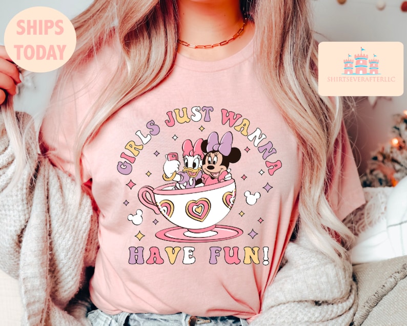 Disney Minnie Daisy Summer Shirt, Girls Just Wanna Have Sun, Disney Besties Shirt, Disneyworld Shirt, Disney Summer Shirt