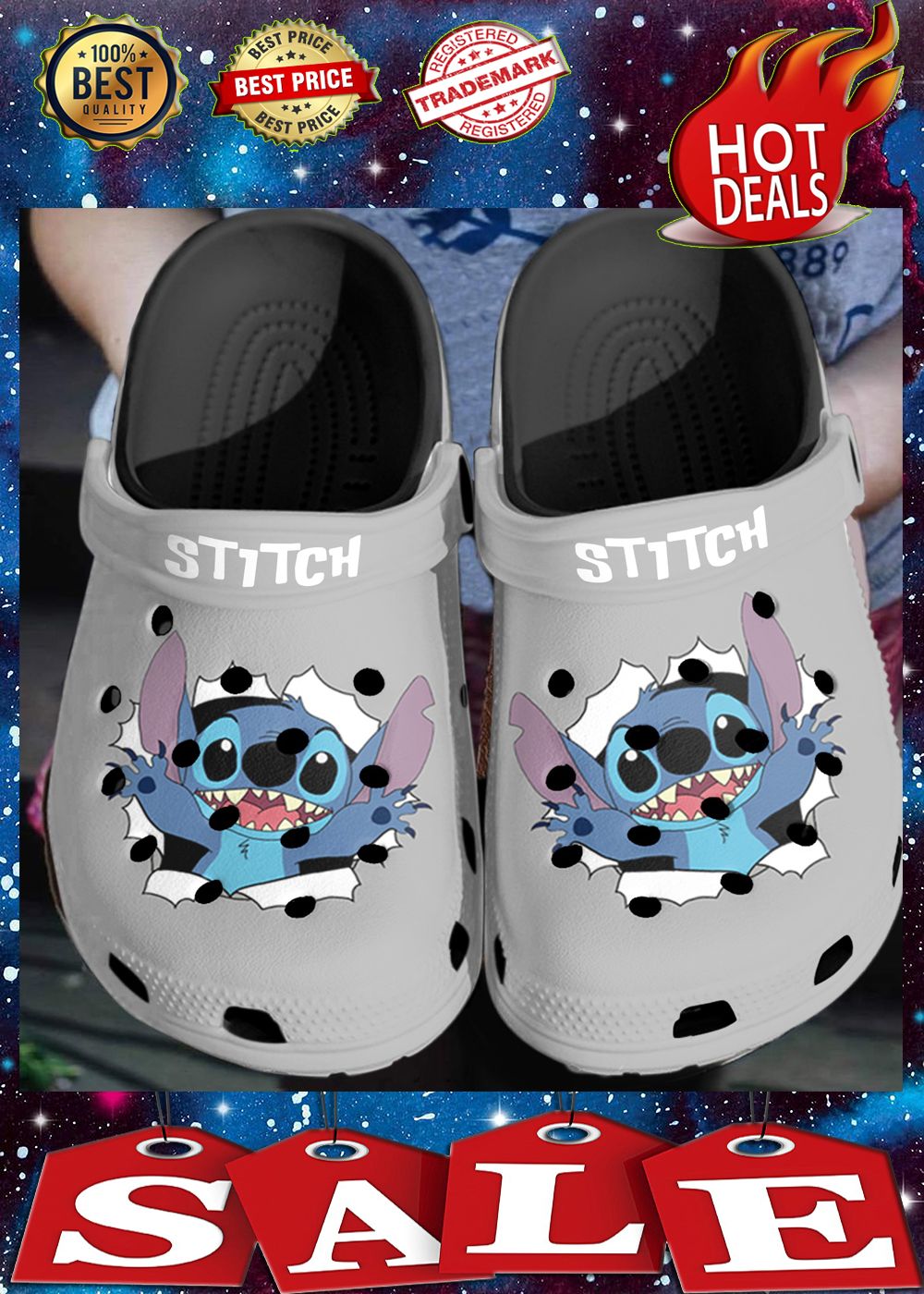 Stitch Crocs Crocband Clog Comfortable For Mens Womens Classic Clog Water Shoes Hothot 131020