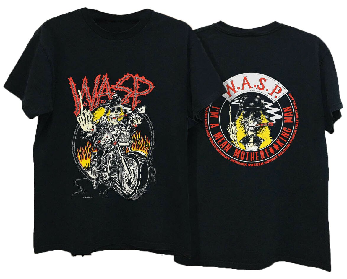 W.A.S.P. “Mean Man” Wasp I’M A Mean Mother Tour T Shirt Size S-5Xl