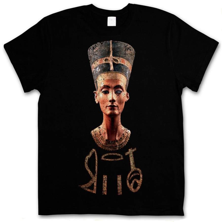 Nefertiti Vintage Men’s T-Shirt Egytian Pharao Nofretete Echnaton Egypt Mummy Seth