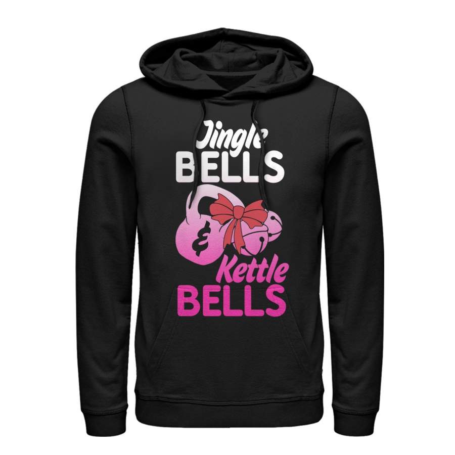 CHIN UP Women’s Christmas Jingle and Kettle Bells  Lightweight Hoodie Black