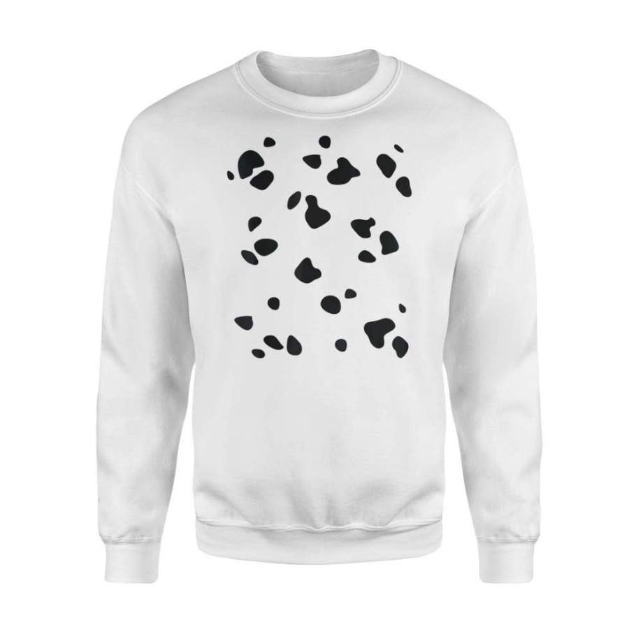Dalmatian Dog Animal Halloween Diy Costume – Standard Fleece Sweatshirt