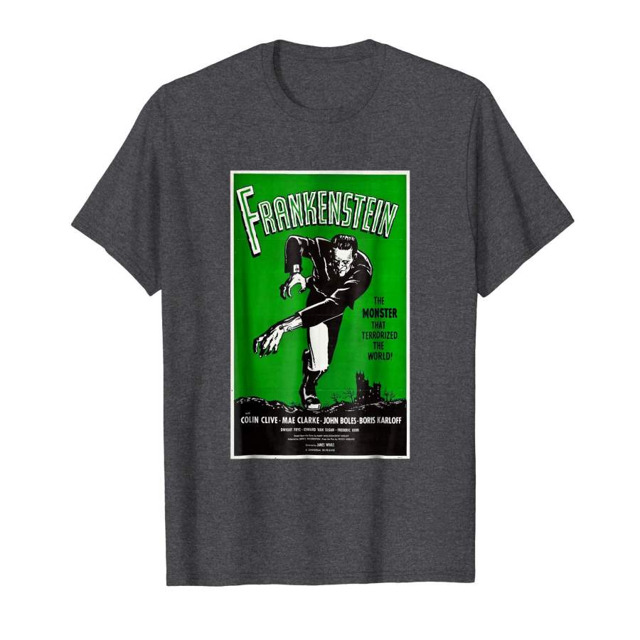 Frankenstein Monster Vintage Movie Poster Halloween T Shirt