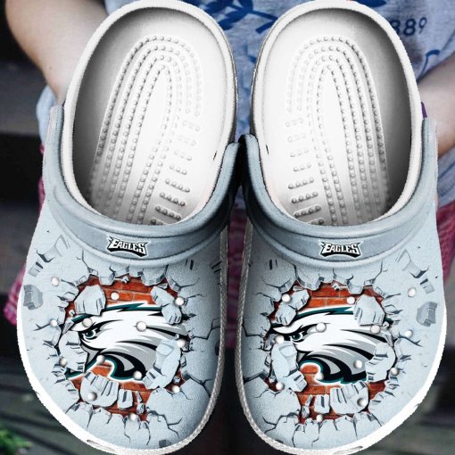 Philadelphia Eagles Tide Personalized Name Clog Shoes