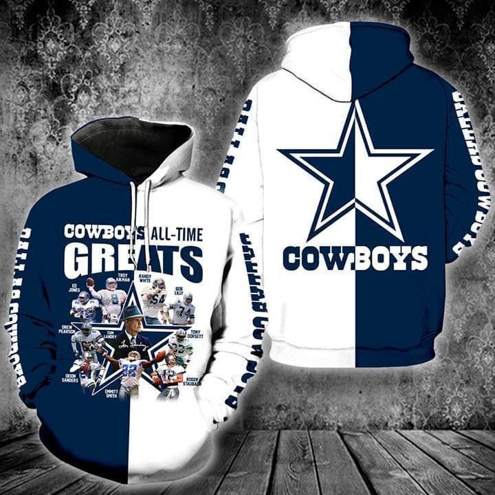 Dallas Cowboys All Time 48 Unisex 3D Hoodie Gift For Fans