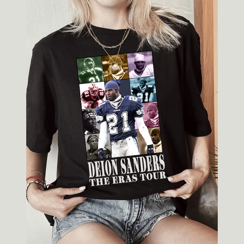 Deion Sanders The Era Tour T-Shirt, American Football Shirt, Football Fan Gifts Shirt