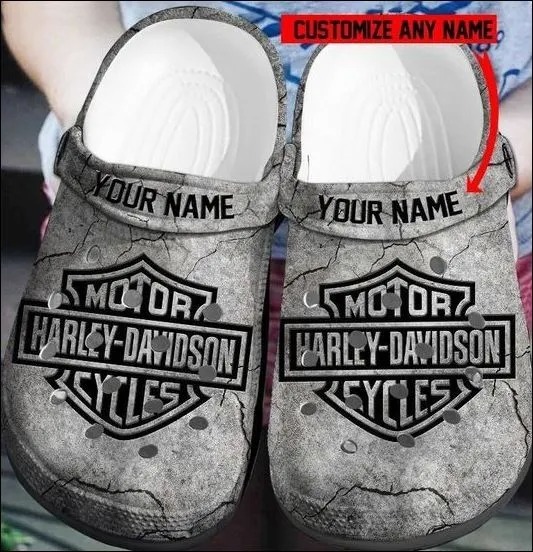 Personalized Harley Davidson Motorcycles Adults Crocs Crocband Clog Shoes For Men Women Ht