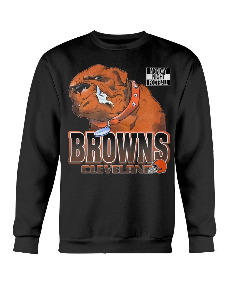 Vintage 90S 1995 Cleveland Browns Monday Night Football Dawg Pound Ohio Sportswear Streetwear Football Athletic Wear Sweatshirt 211006