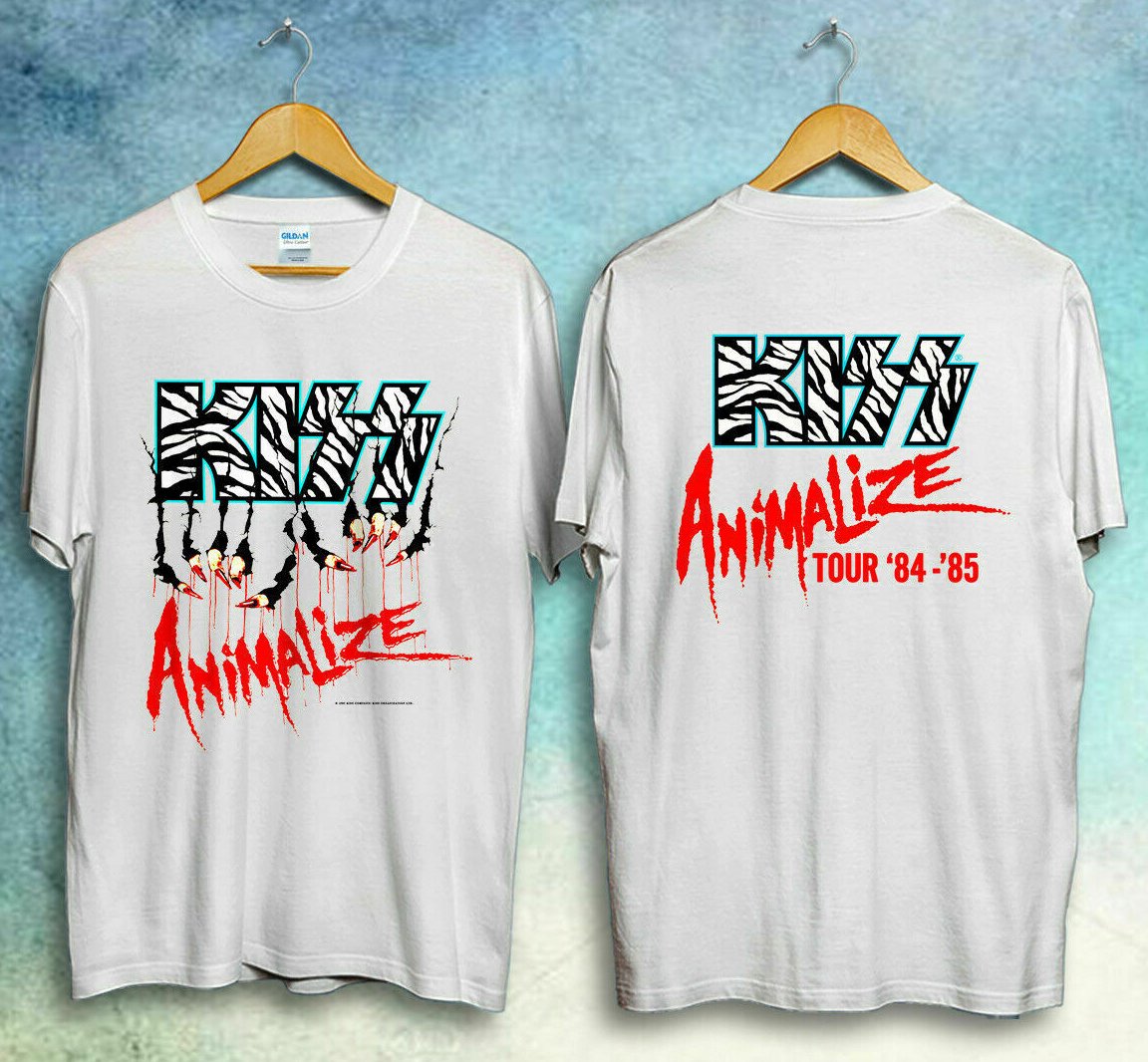 1985 Kiss Animalize Concert Tour T-Shirt