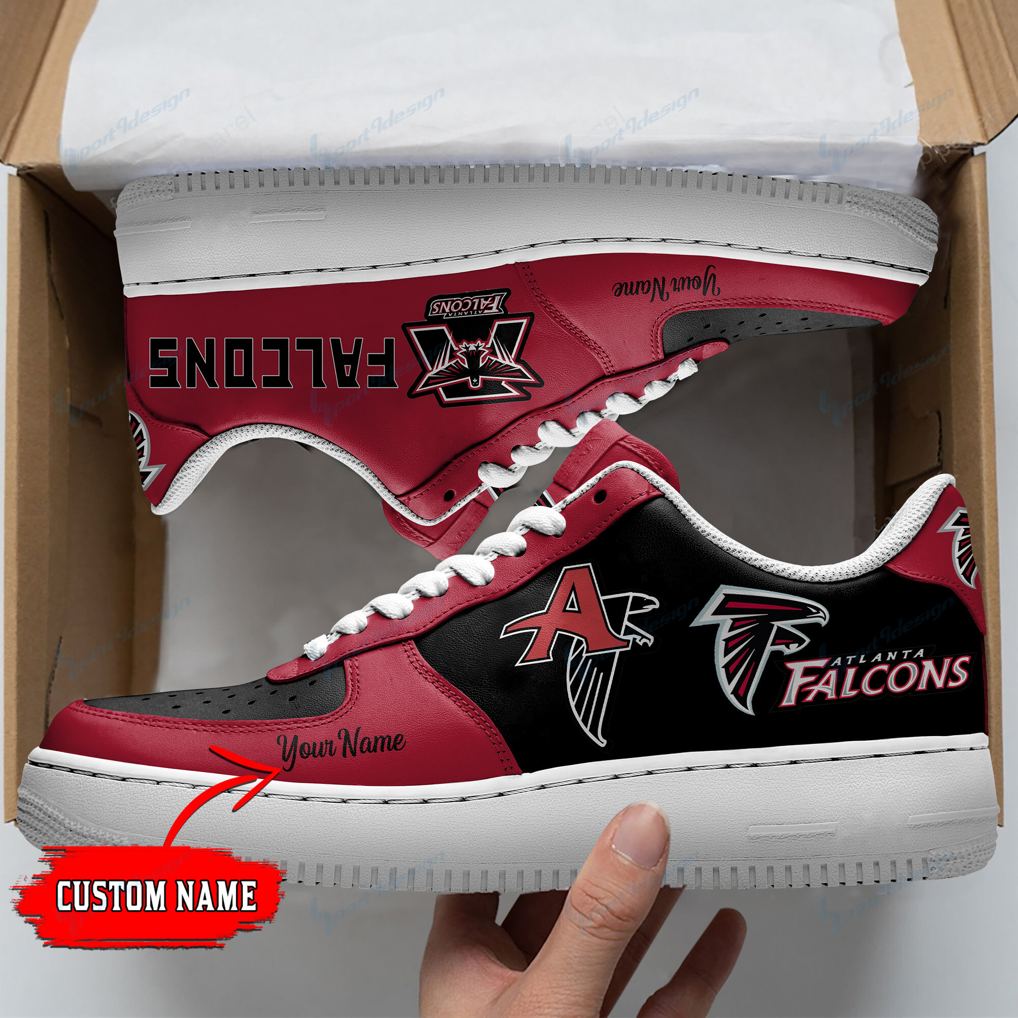 Atlanta Falcons Personalized Af1 Shoes Bg08