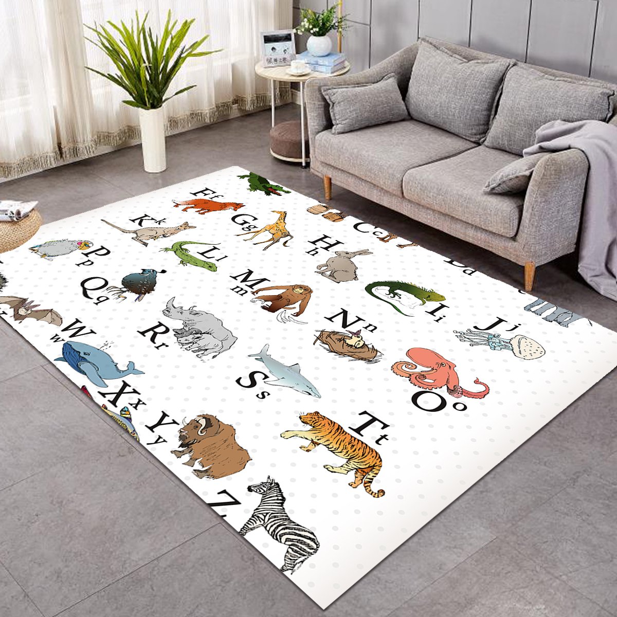 Animal Alphabet SW0494 Rug