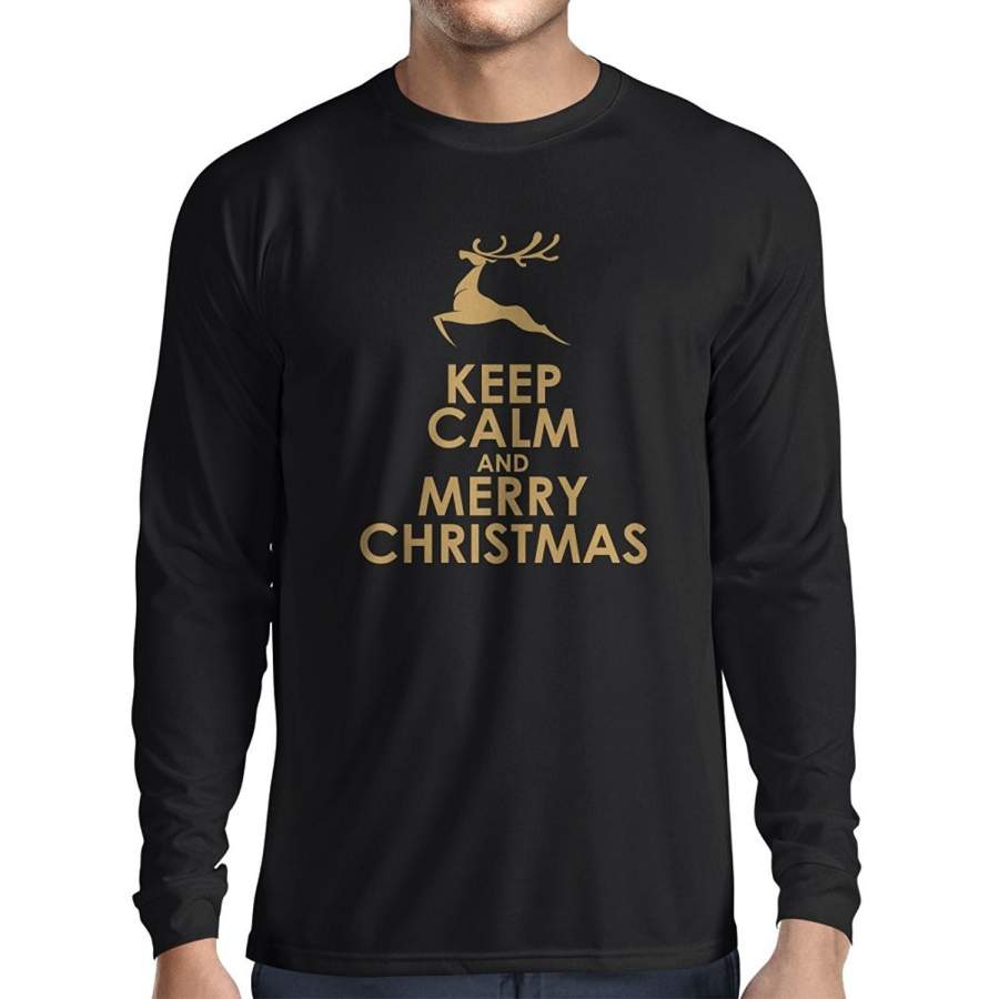 Fashion T-Shirt  men t-shirt top t shirt Long sleeve t shirt men Christmas gifts Merry Christmas quotes