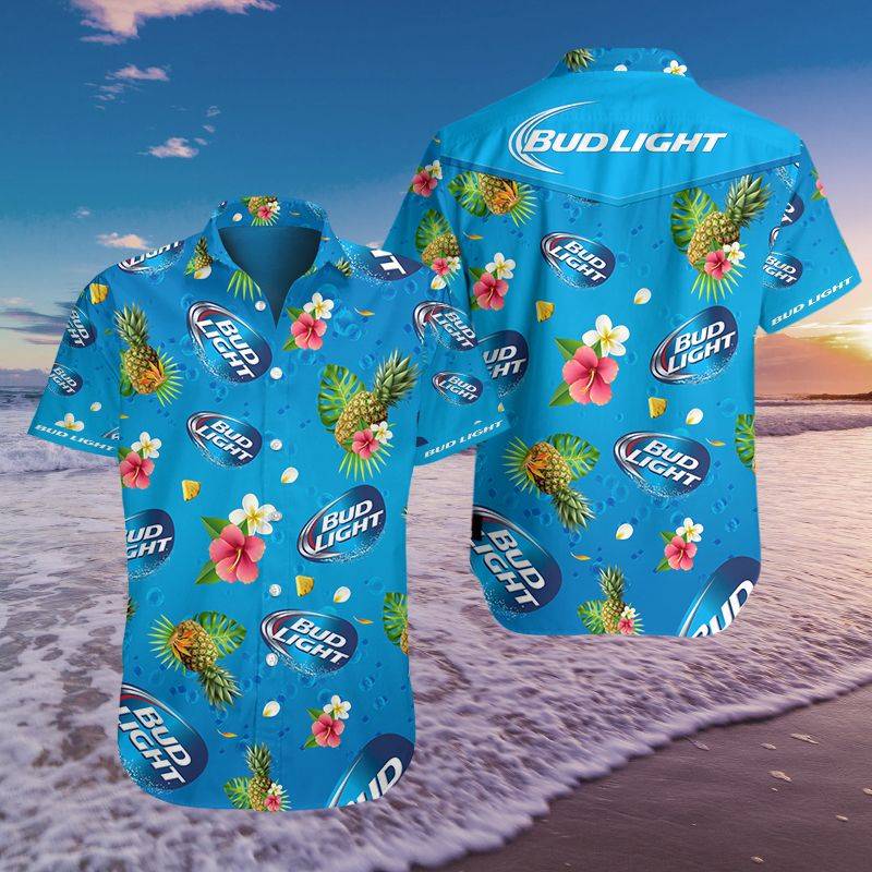 3D All Over Printed Bud Light VTH HAWAIIAN Shirts Ver 1