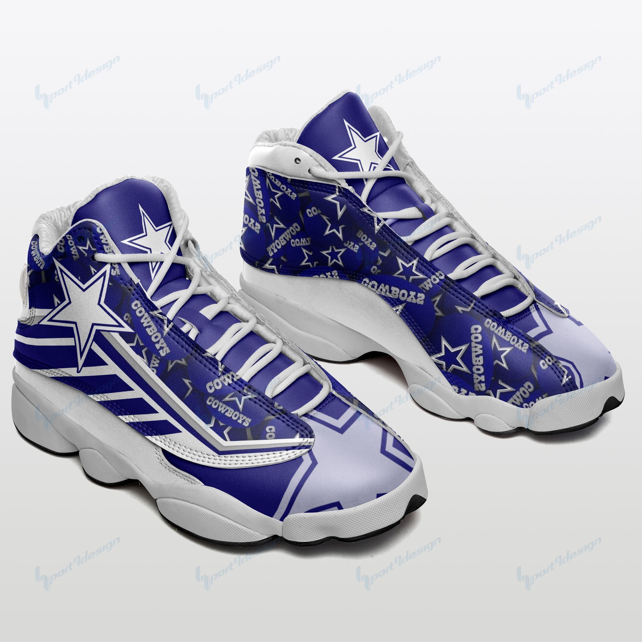 Dallas Cowboys Air JD13 Sneakers 616