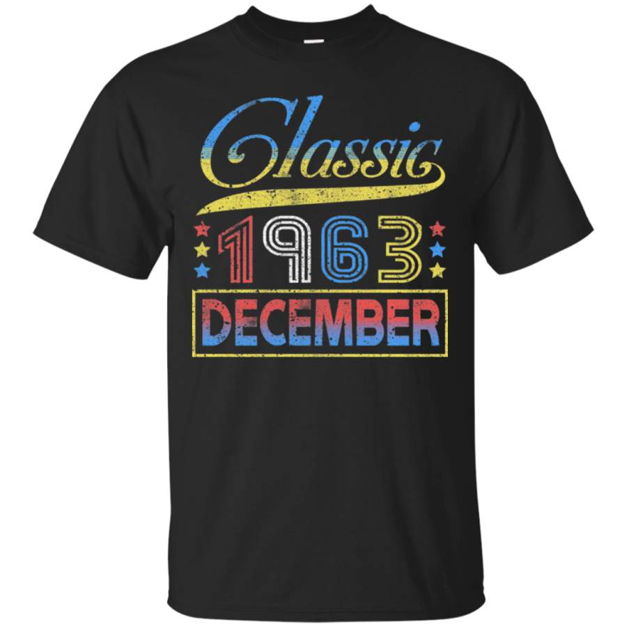 AGR Classic 1963 December Great Vintage Birthday T-Shirt