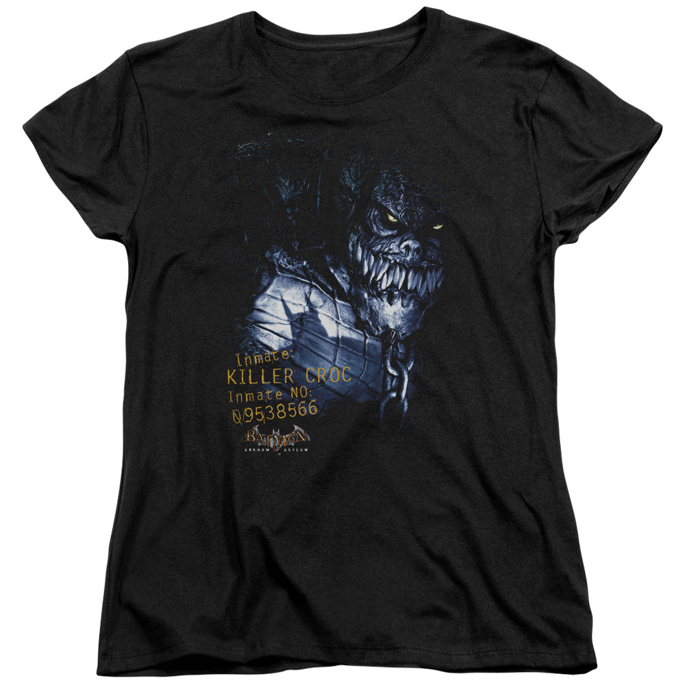 Batman Aa Arkham Killer Croc Womens T Shirt Black