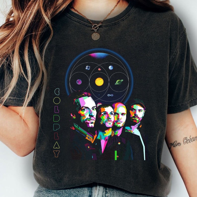 Coldplay Shirt, Coldplay Merch, Music Of The Spheres, Coldplay Gift, Coldplay Band Shirt, Music Tour Shirt, Coldplay