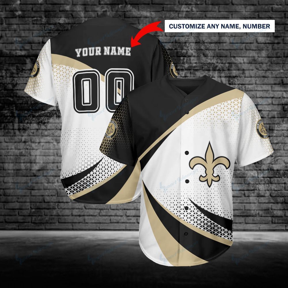 New Orleans Saints Personalized Baseball Jersey Shirt 194