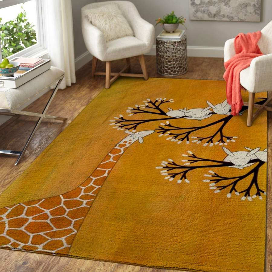 The Giraffe & The Bunnies Area Rug 191016 OFD