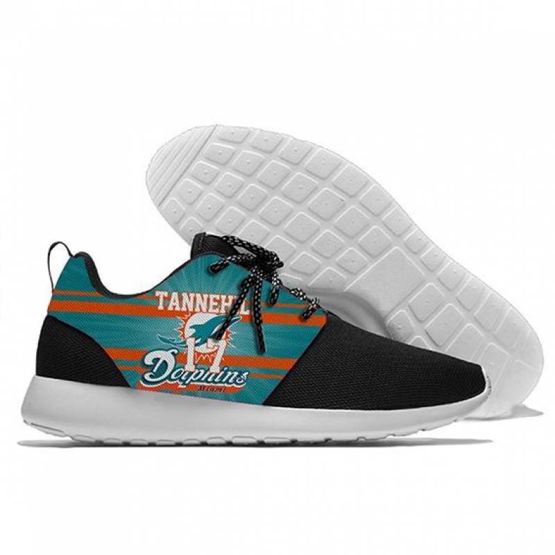 Ryan Tannehill 17 – Mens And Womens Miami Dolphins Lightweight Sneakers, Dolphins Running Shoes