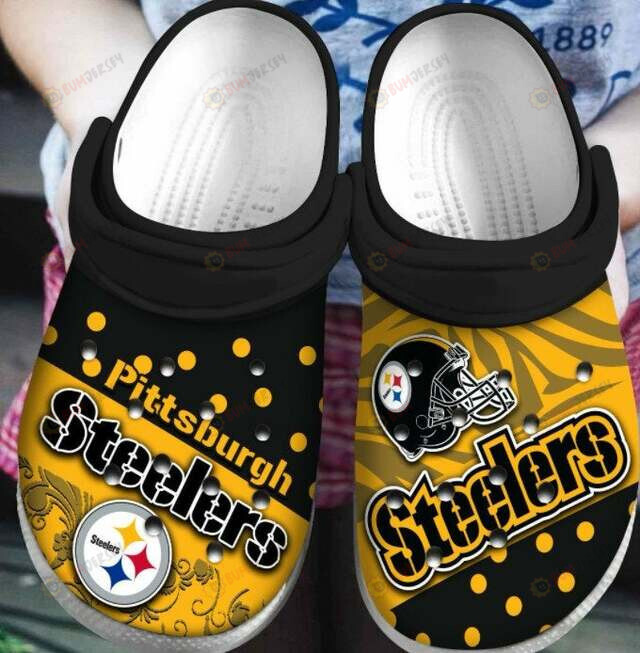 Pittsburgh Steelers Crocs Crocband Clog Comfortable Water Shoes – Aop Clog