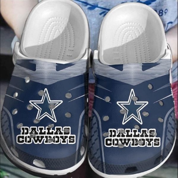 Dallas Cowboys Adults Kids Crocs Shoes Crocband Clog For Men Women Nd