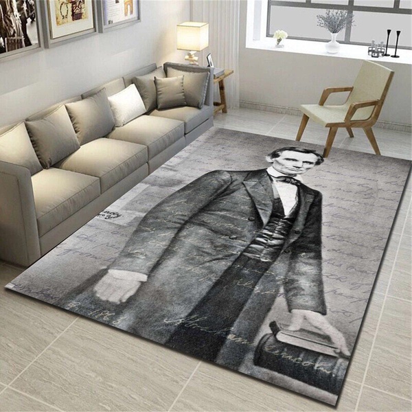 Abraham Lincoln Area Rug, Living Room Carpet