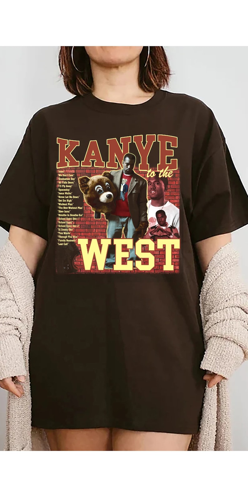 Vintage Kanye West College Dropout Tee, Reaper Kanye West Tour Shirt, Kanye West Shirt