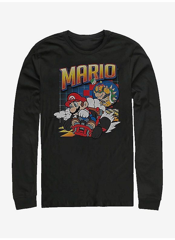 Hot Topic Super Mario Kart Racer Long Sleeve Shirt