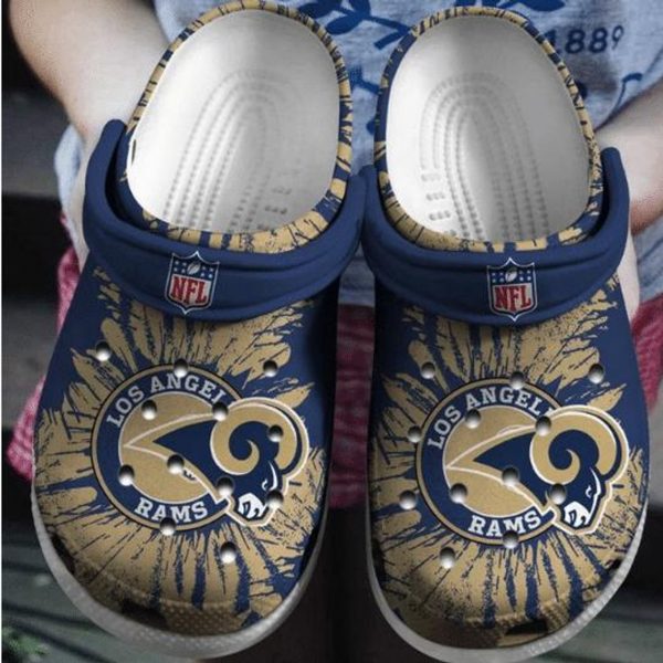 Waybackapparel Los Angeles Rams 3D Crocband Clog