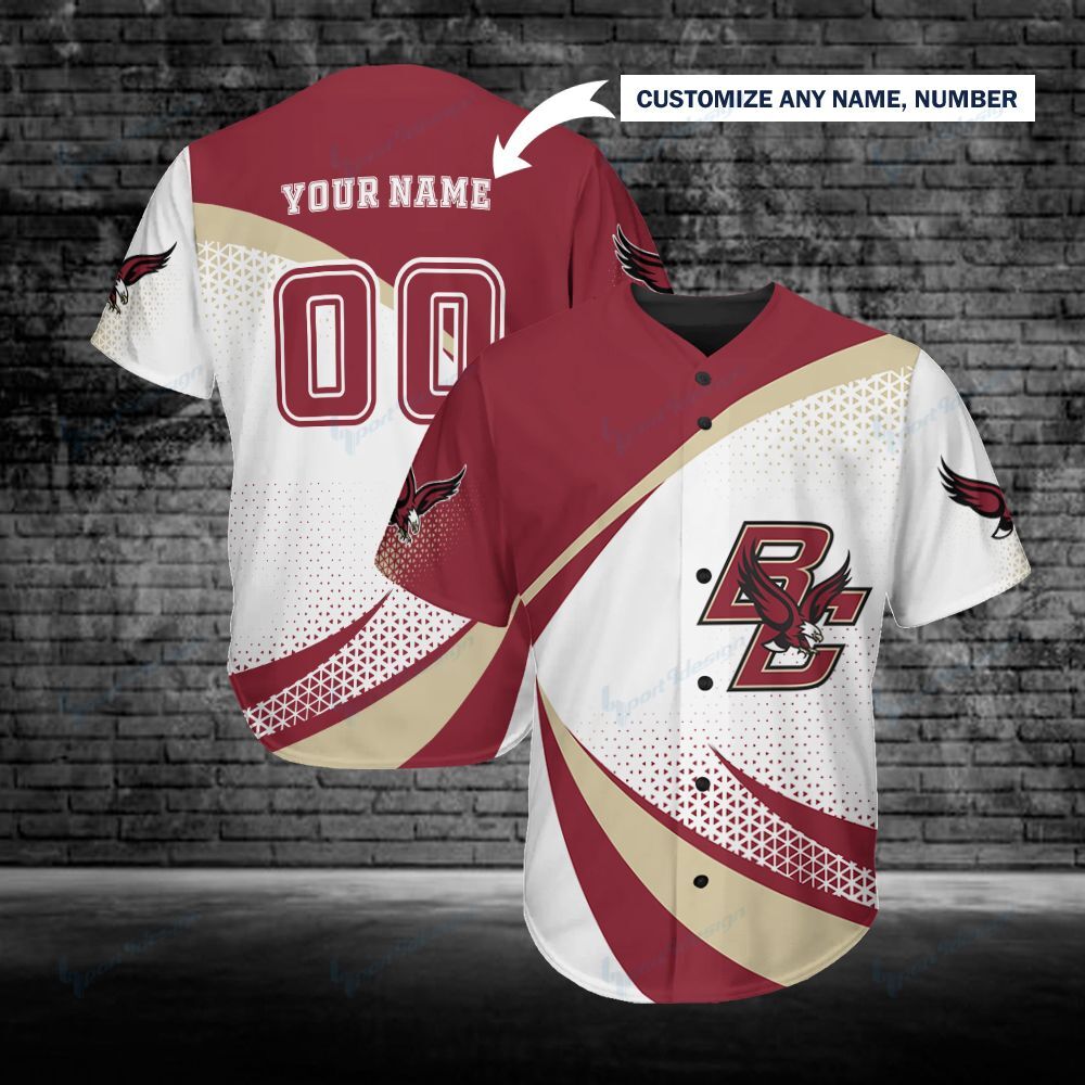 Boston College Eagles Personalized Baseball Jersey 251