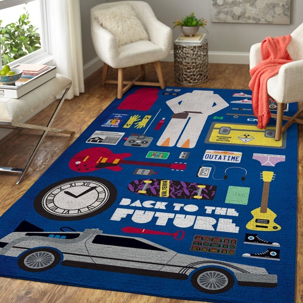 Back to the Future Area Rug Movie OF &hellip;