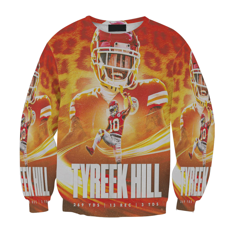 Kansas City Chiefs Tyreek Hill 10 Gift For Fan 3D Full Printing Sweatshirt