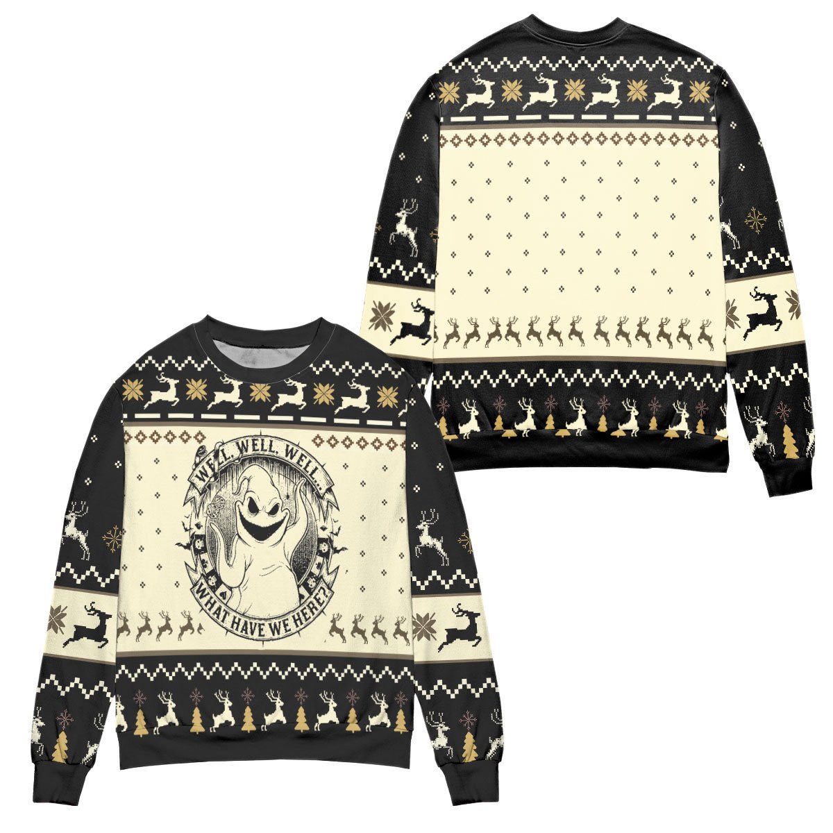 Well Well Well What Have We Here Oogie Boogie Ugly Christmas Sweater – All Over Print 3D Sweater