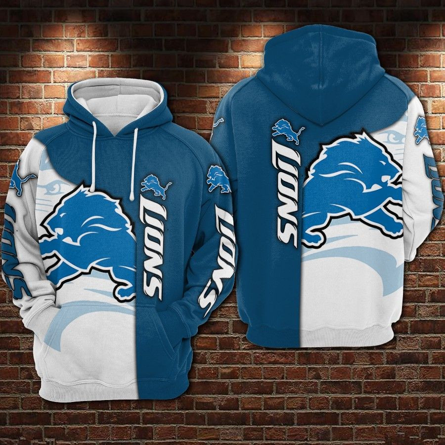 Detroit Lions 33 Unisex 3D Hoodie Gift For Fans