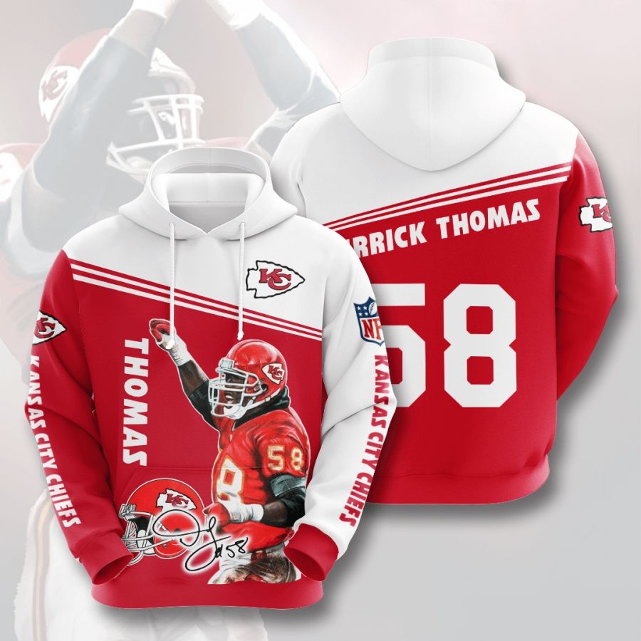 Kansas City Chiefs Derrick Thomas For Fan 3D All Over Print Hoodie, Zip-Up Hoodie