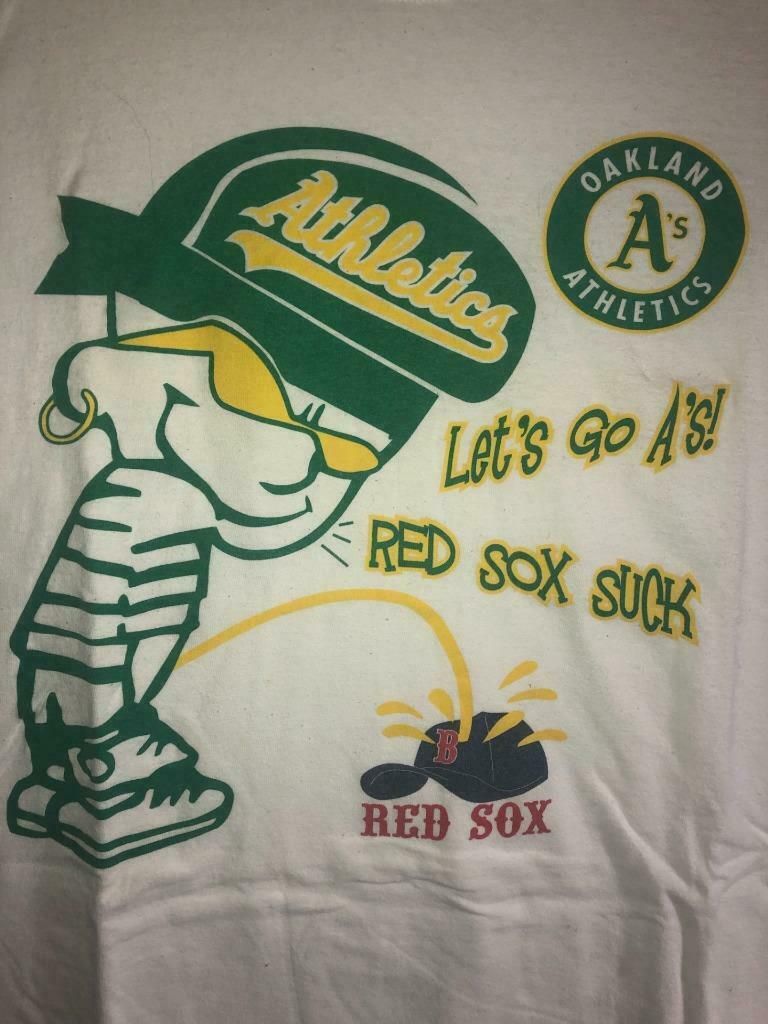 Vintage Oakland Athletics Red Sox Suck Shirt