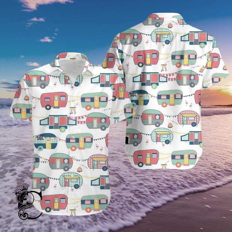 Beach Shirt Buy Camping Bus Hawaiian Shirts- Chillicothemall