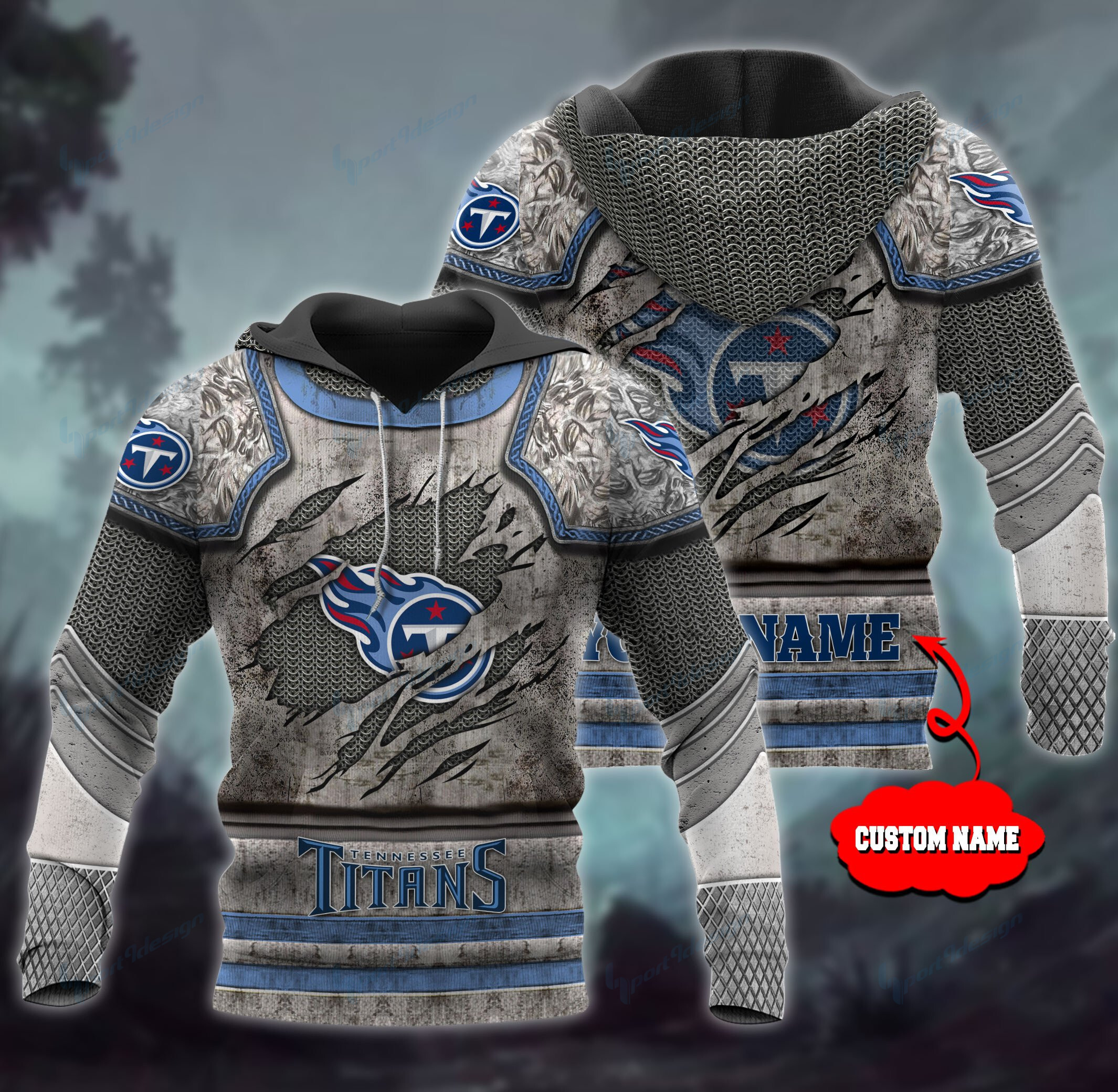 Tennessee Titans Personalized All Over Printed 593