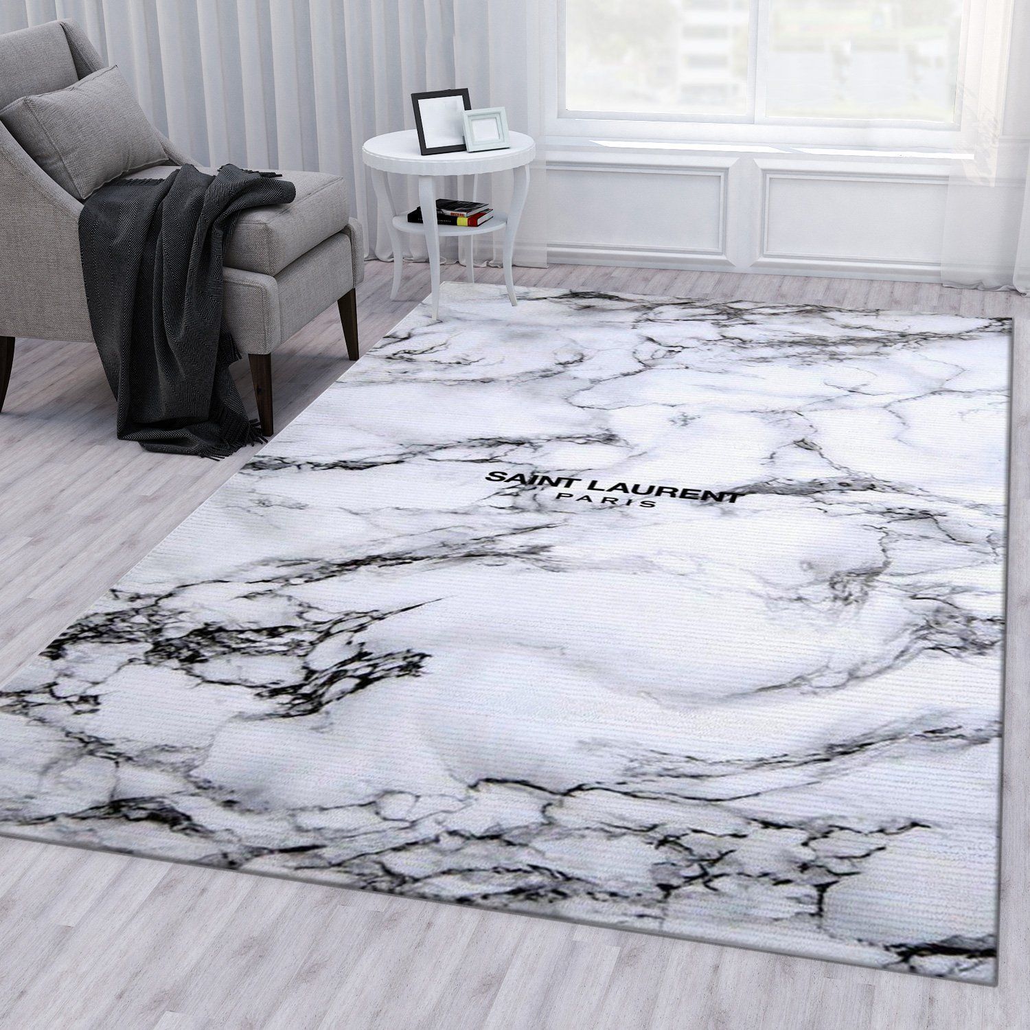 Yves Saint Laurent V9 Fashion Brand Bedroom Rug Floor Decor Home Decor Area Rug For Living Room Bedroom Rug Home Decor