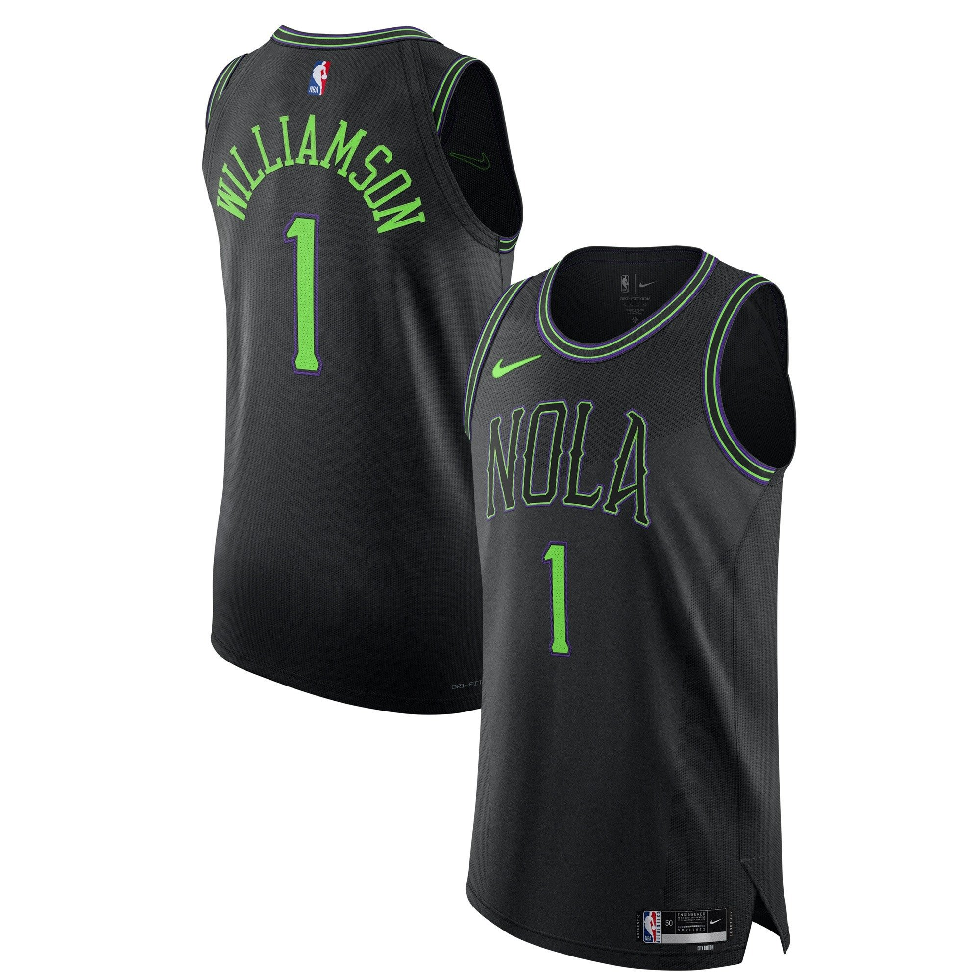 Zion Williamson New Orleans Pelicans 2023/24 City Edition Jersey – All Stitched