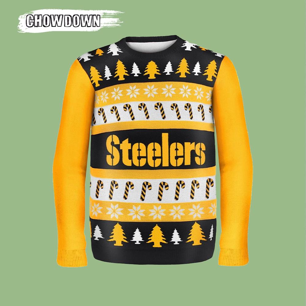 Wordmark Pittsburgh Steelers Gift For Fan Ugly Wool Sweater Christmas