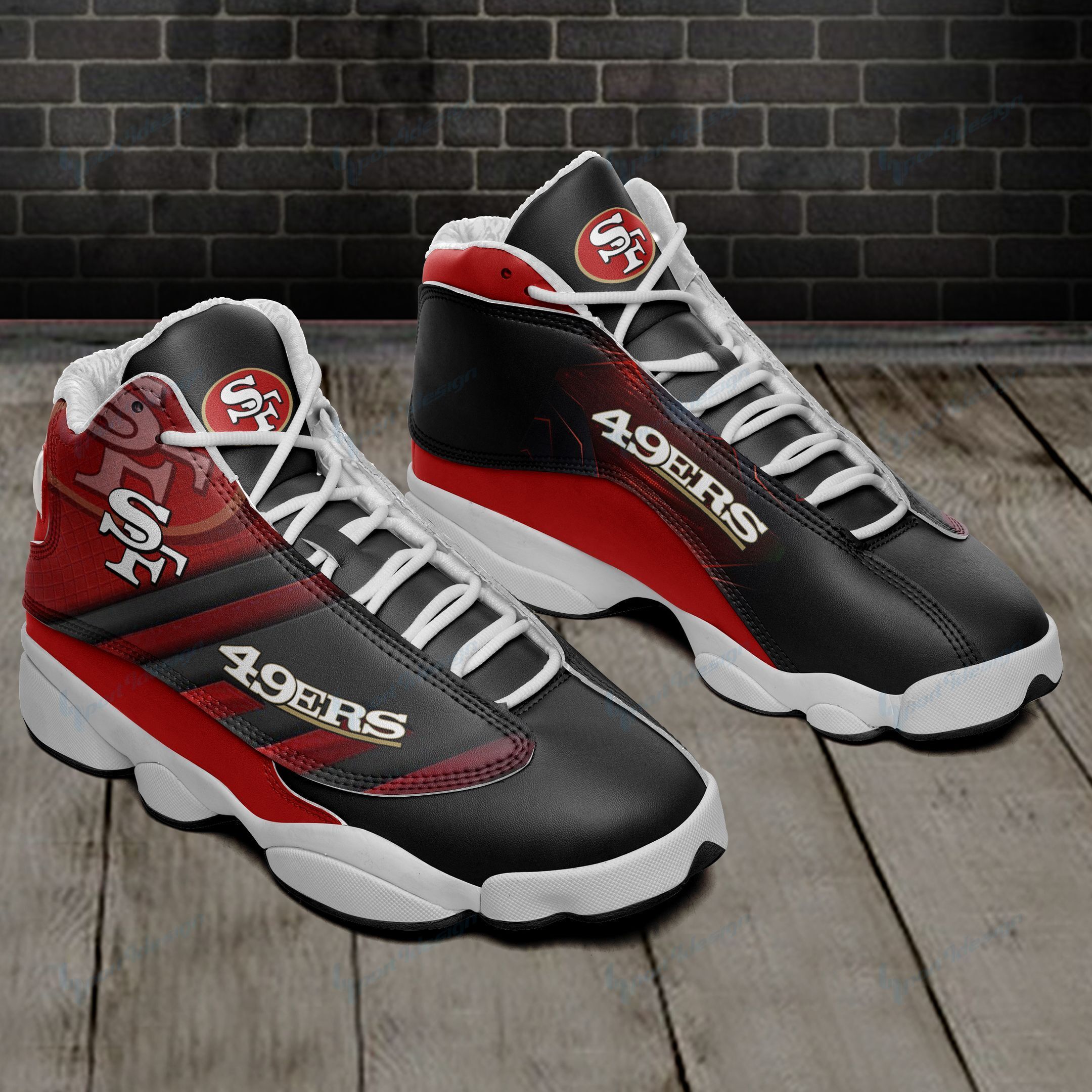 San Francisco 49ers Air JD13 Sneakers 705