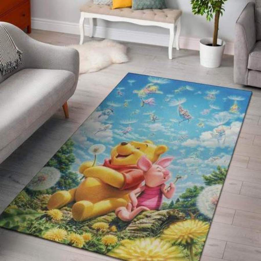 Pooh Piglet Area Rugs Living Room Carpet Christmas Gift Floor Decor RCDD81F34285