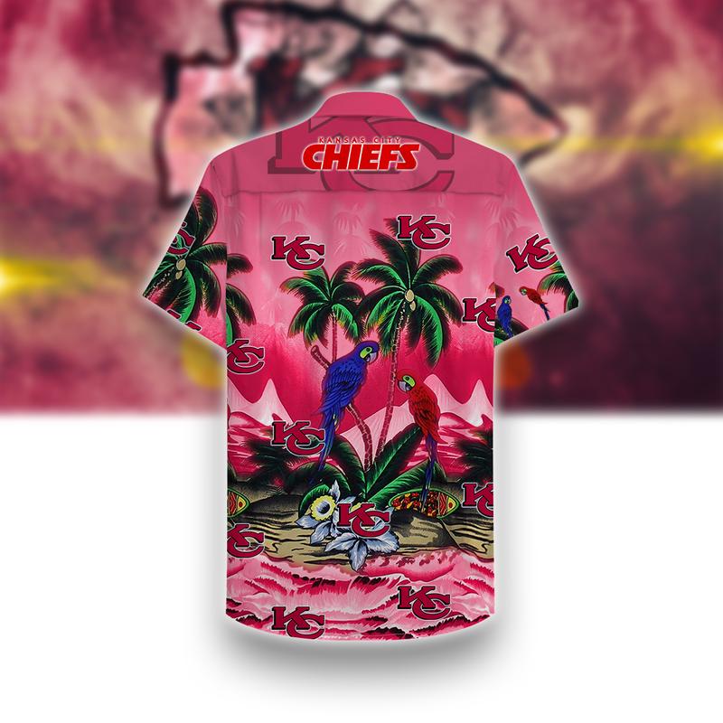 Kansas City Chiefs Unisex Hawaiian Shirt Pattern- Hawaii Shirt-Hao1