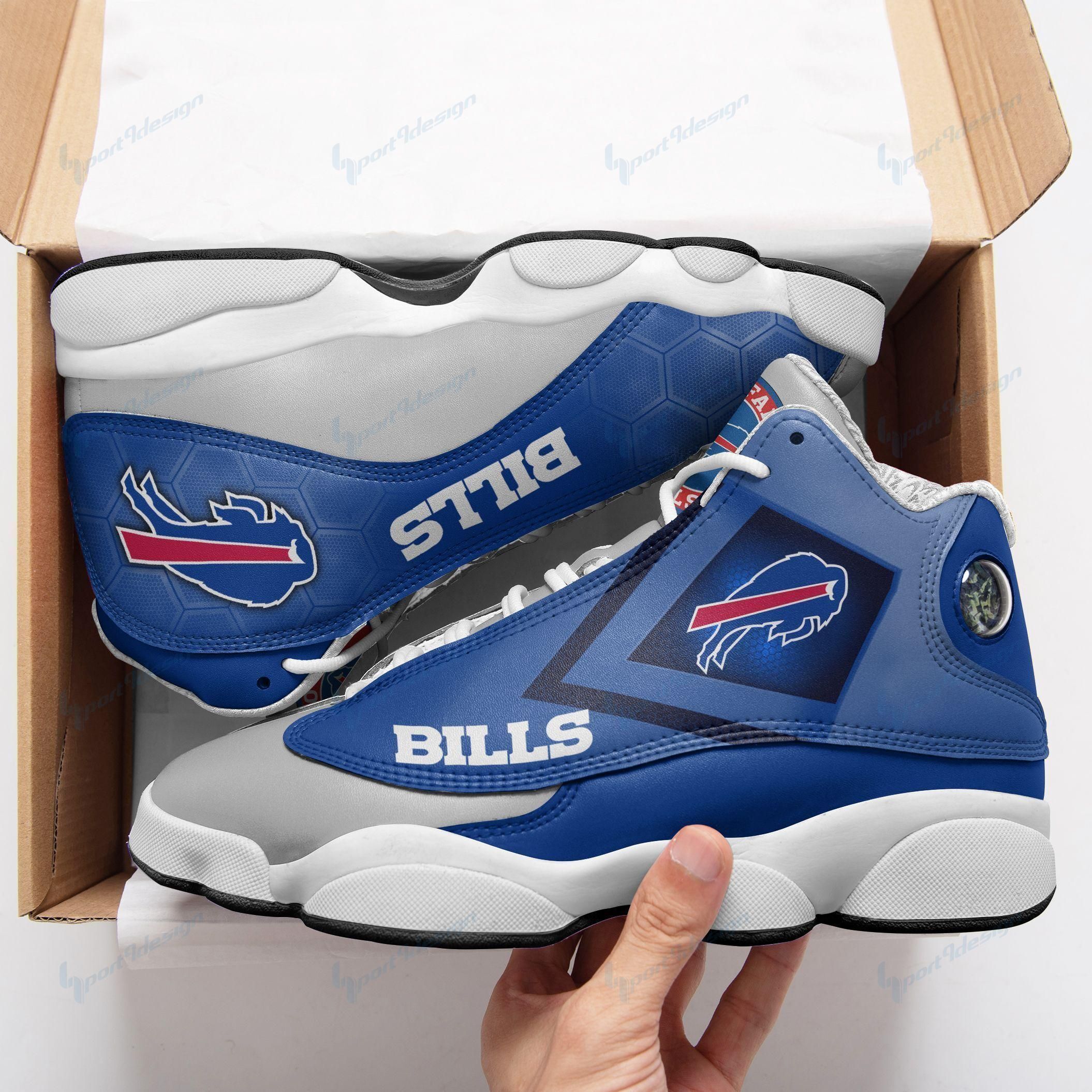 Buffalo Bills Limited Edition Men’s and Women’s Black  Or White Air Jordan 13  All US